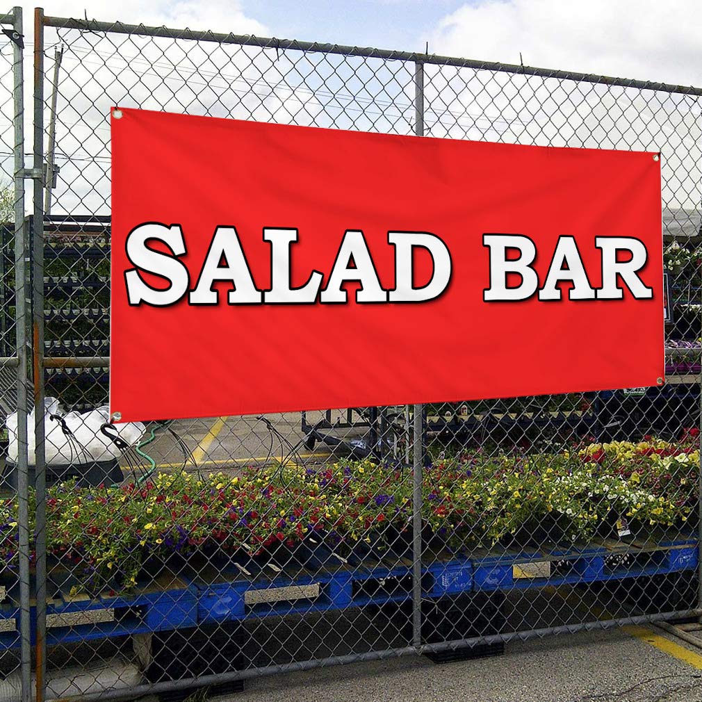 16x40 Inch Vinyl Banner - Weatherproof Outdoor Sign for Restaurants & Food Fairs