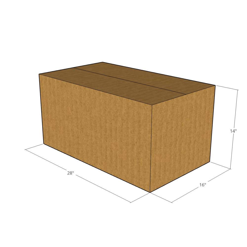 200 New Corrugated Shipping Boxes 28x16x14 Inches - 32 ECT Strength - Heavy Duty Moving & Storage Boxes for Home, Office & Warehouse Use