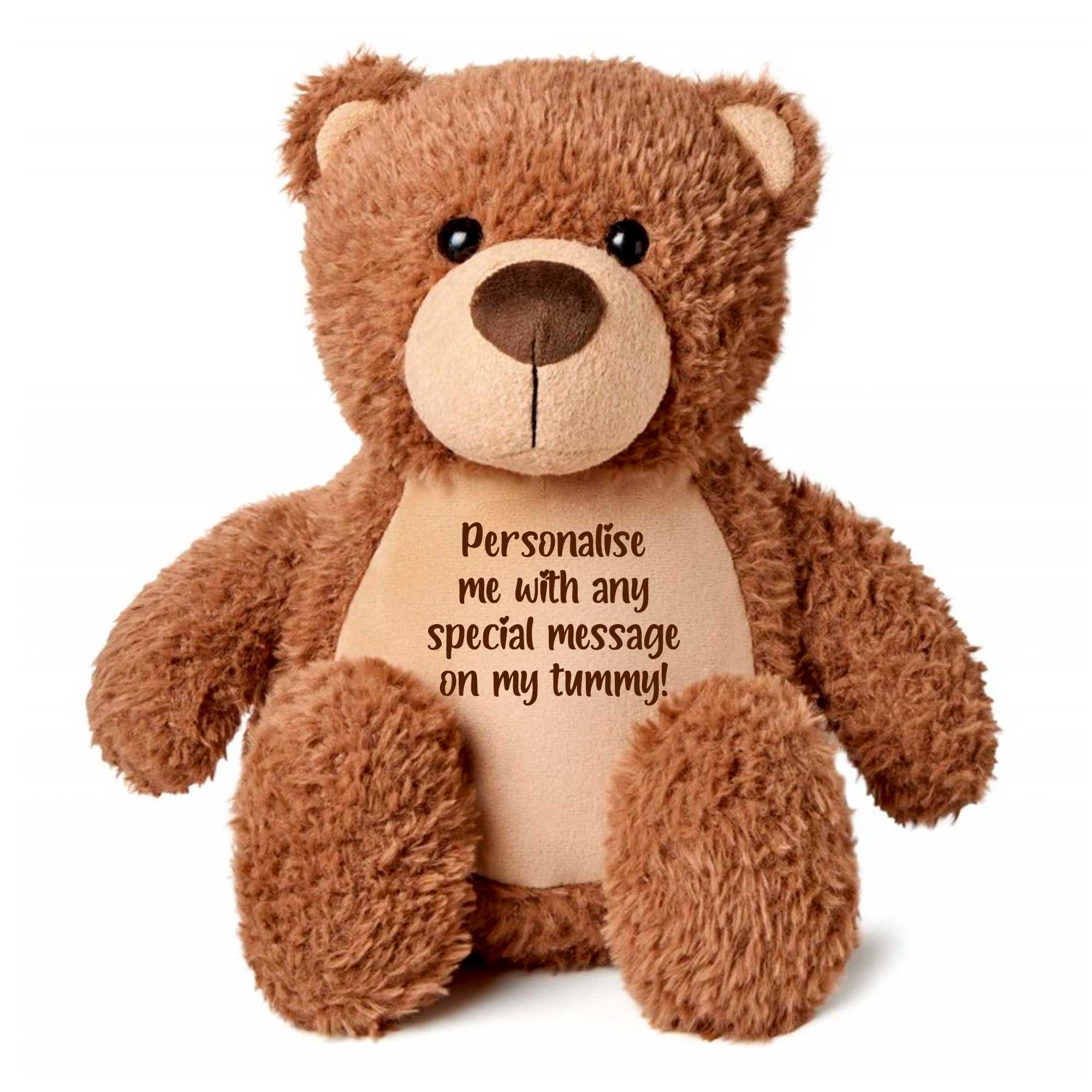 Custom Voice Recording Teddy Bear - Personalized Brown Plush Toy for Birthdays, Valentine's Day & Gifts