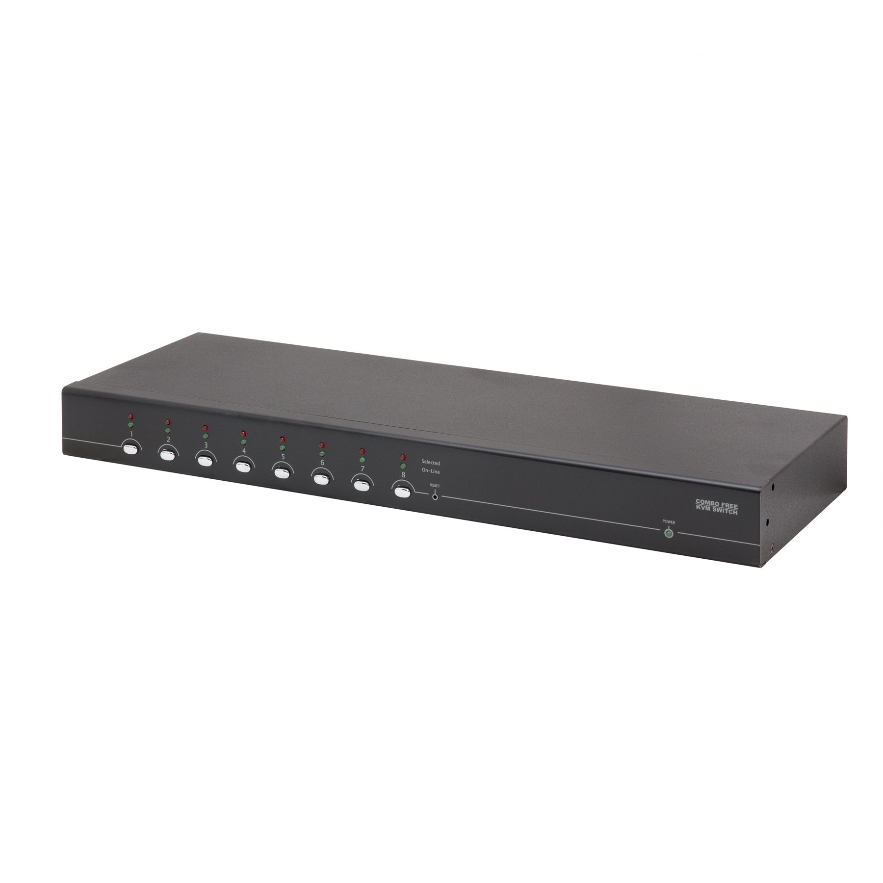 Syba SY-KVM50083 8 Port VGA KVM Switch with USB & PS/2 Support - Multi-Computer Control for Office, Server Room & Home Workstation Setup