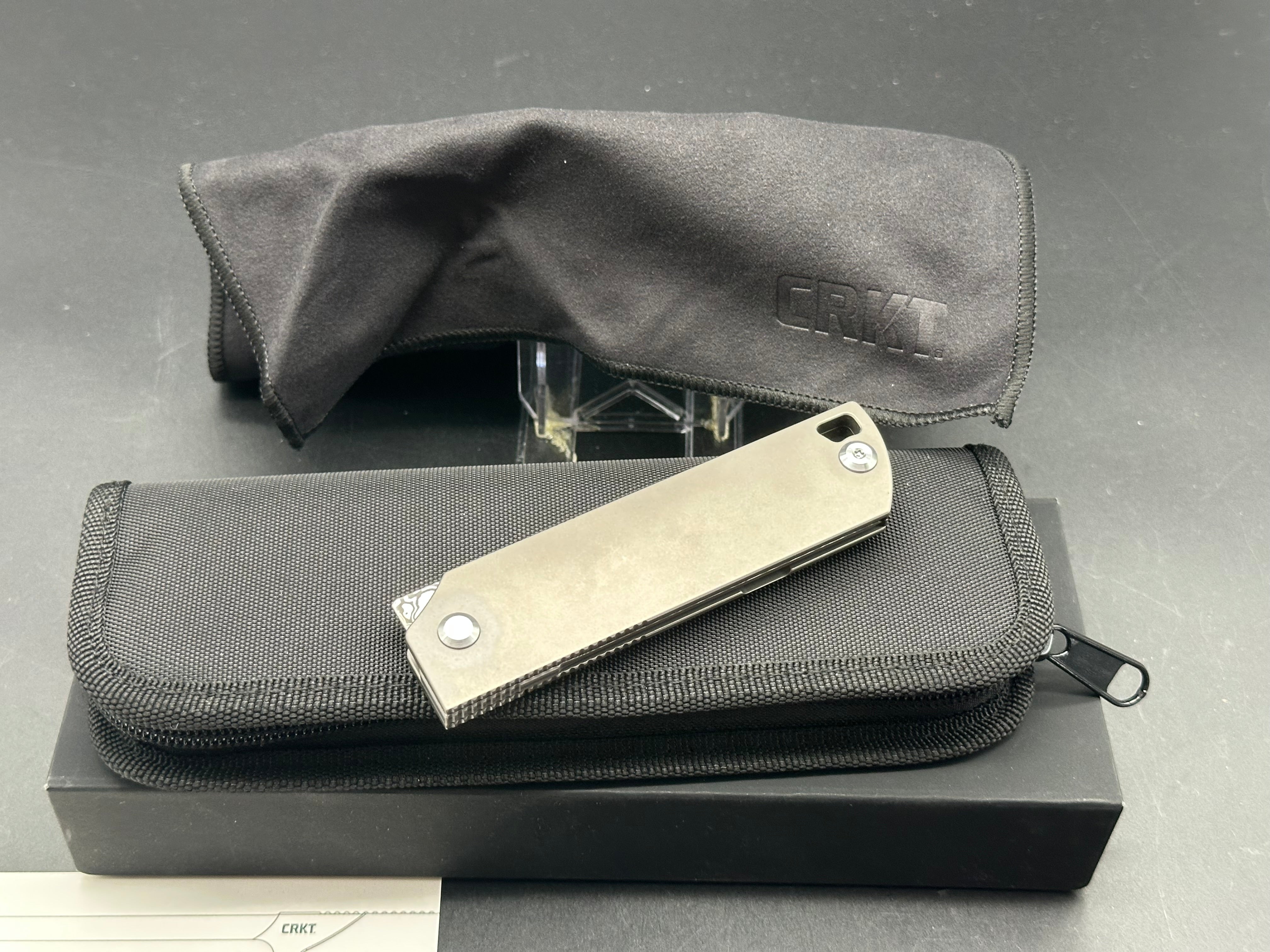 CRKT Mbombo Frame Lock Knife - Titanium Handle with 3.23