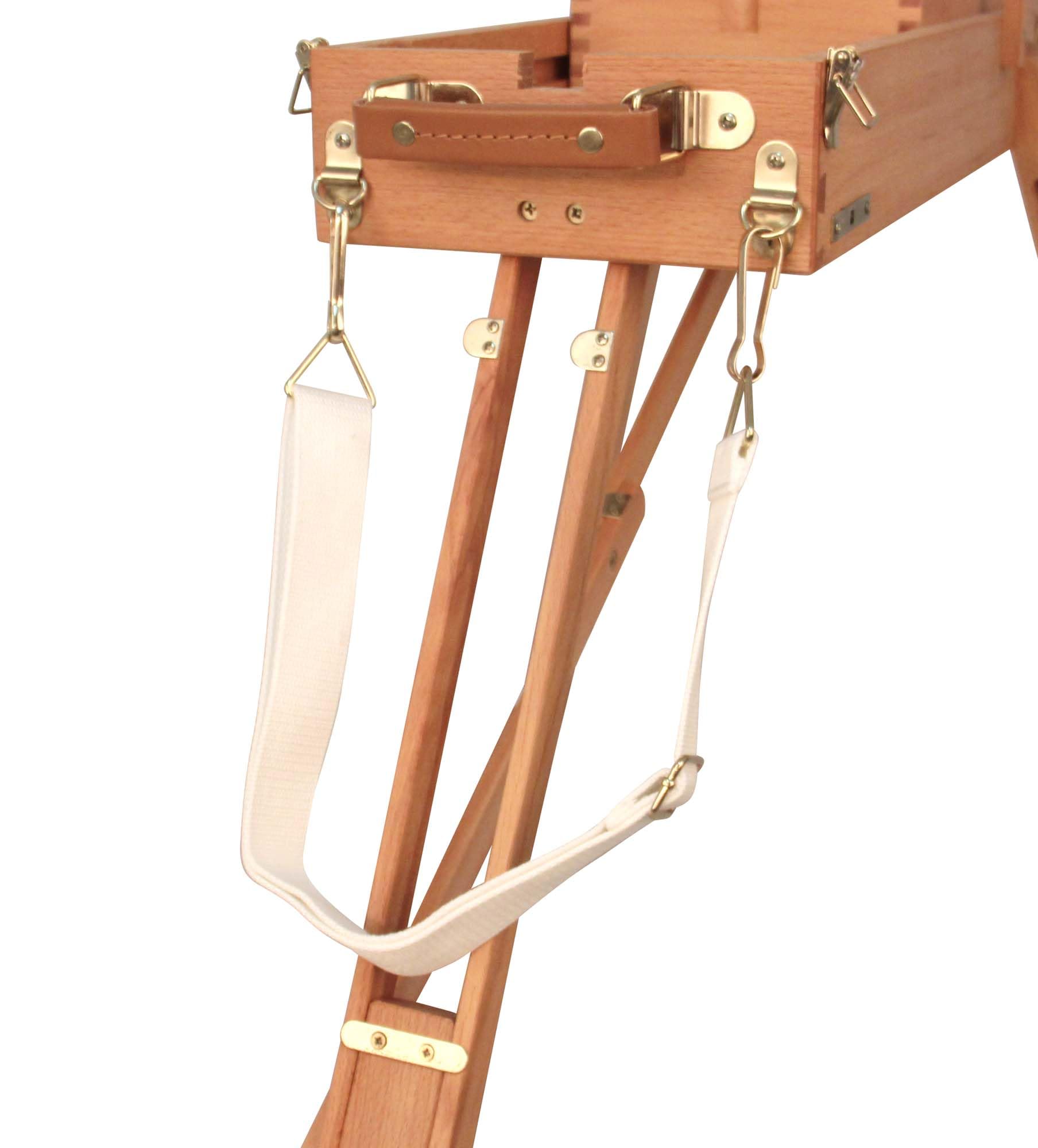 Professional French Art Easel Stand - Half Box Easel for Painting Canvas with Adjustable Height & Shoulder Strap | Perfect for Studio, Outdoor Sketching & Art Classes | Jullian Escort Artist Easel