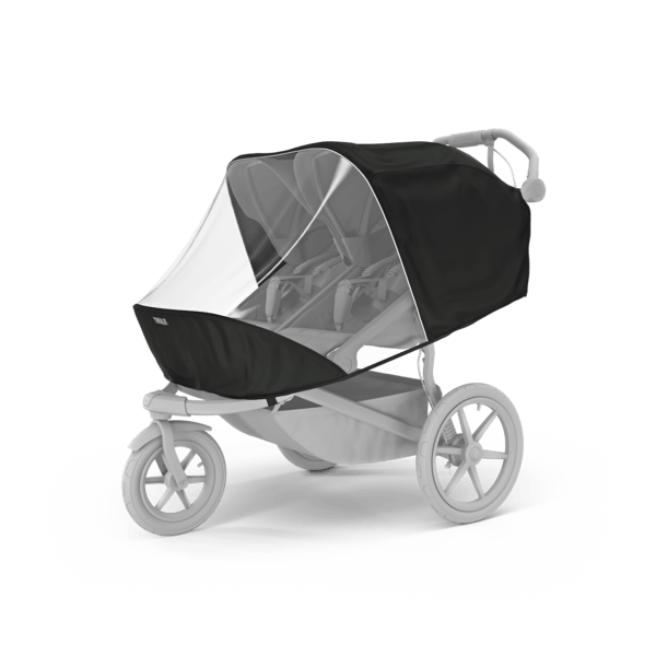 Thule Urban Glide 3 Double Stroller Rain Cover - Waterproof Protection for Twins & Baby Joggers - Perfect for Outdoor Walks, Park Visits & Inclement Weather
