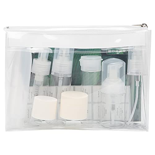 8-Piece Travel Size Bottles Set - Leakproof & Lightweight for Liquids, Cosmetics & Toiletries | Perfect for Air Travel, Gym & Vacation Essentials