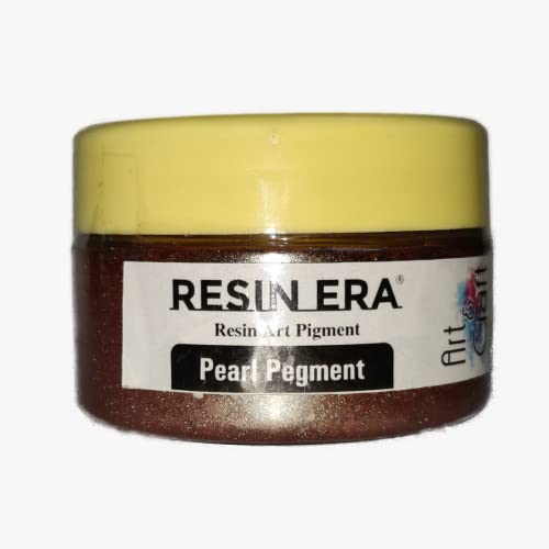 RESINERA Mica Powder Pigment - Cosmetic Grade for Soap Making, Nail Art, Eyeshadow, Bath Bombs & Lip Makeup (Coffee) - Perfect for DIY Beauty & Craft Projects at Home