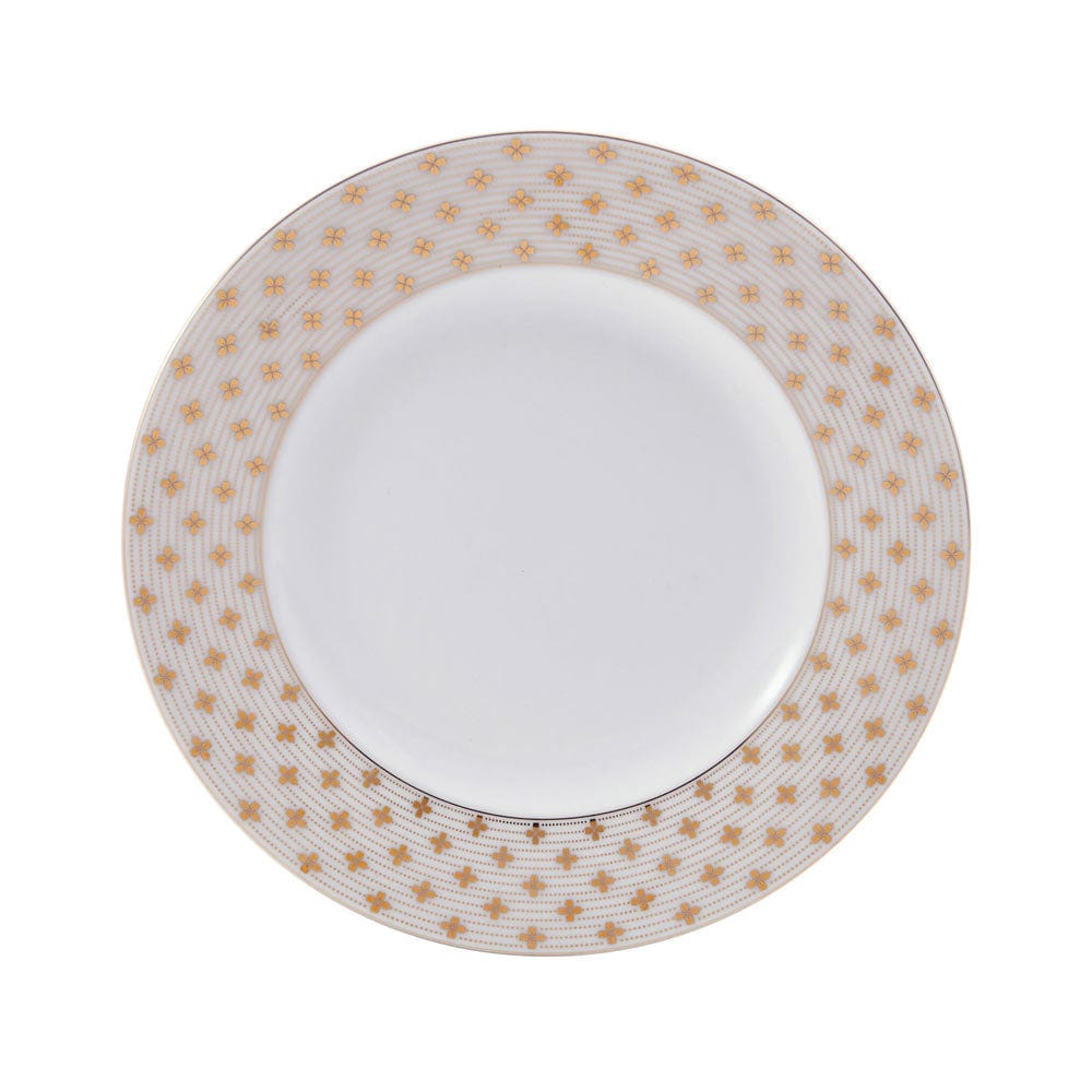 Modern Petals 32-Piece Dinnerware Set - Service for 8, Porcelain Dinner Plates, Salad Plates, Bowls & Mugs - Elegant Floral Design for Family Dinners, Parties & Home Decor