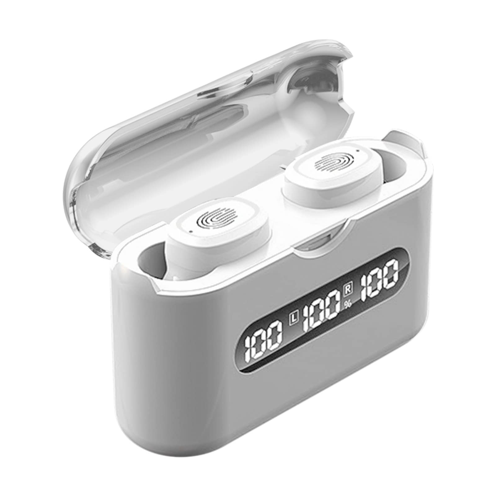 A8 Wireless Bluetooth 5.2 Earbuds with Charging Case - Sweatproof Sport Earphones, Portable Power Bank Function - Perfect for Gym, Running & Travel