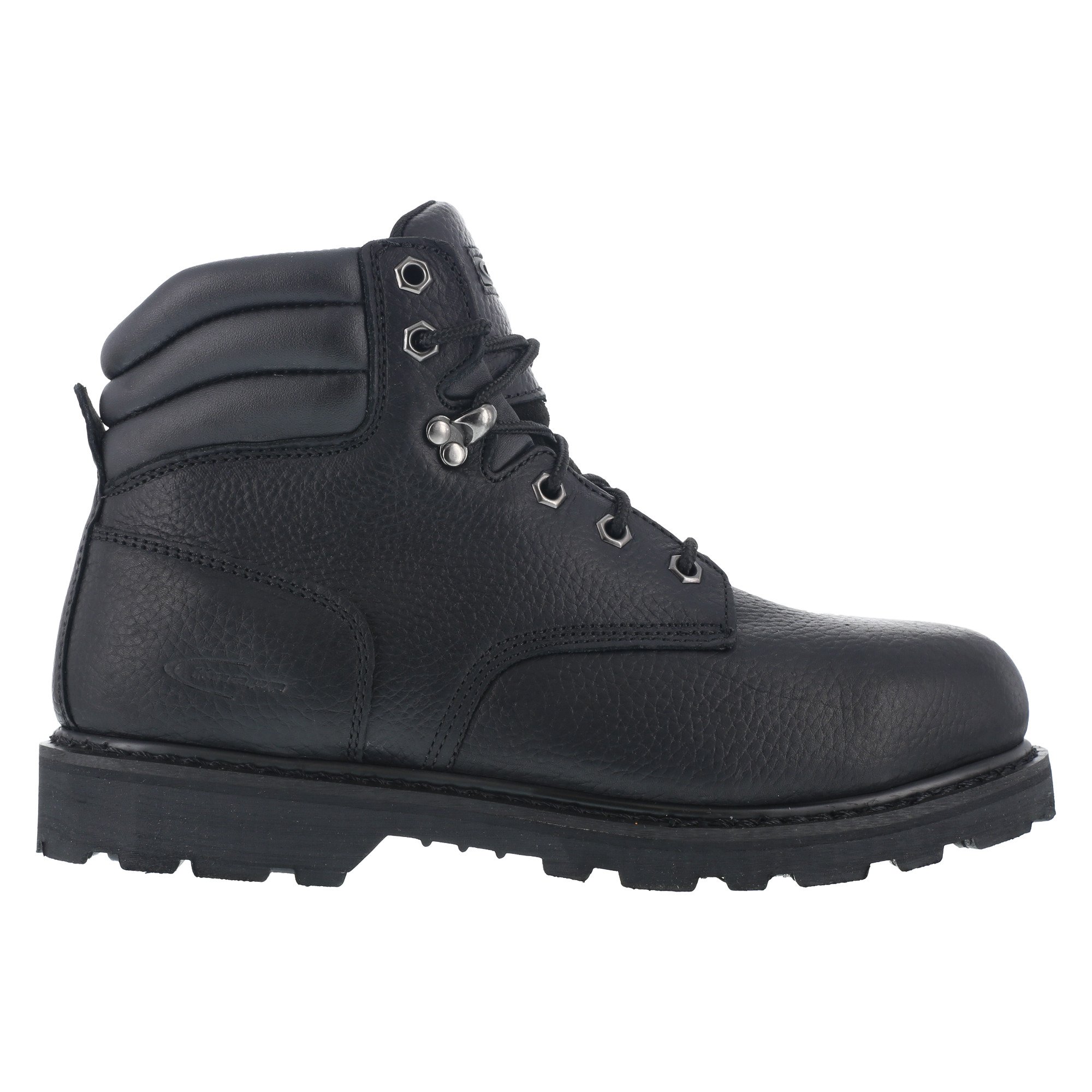 Iron Age Backhoe EH Steel Toe Work Boots - Black Size 6 M | OSHA Compliant Safety Shoes for Construction, Landscaping & Heavy Duty Work