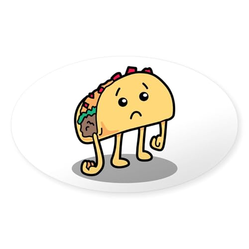 Clear - Sad Taco Sticker
