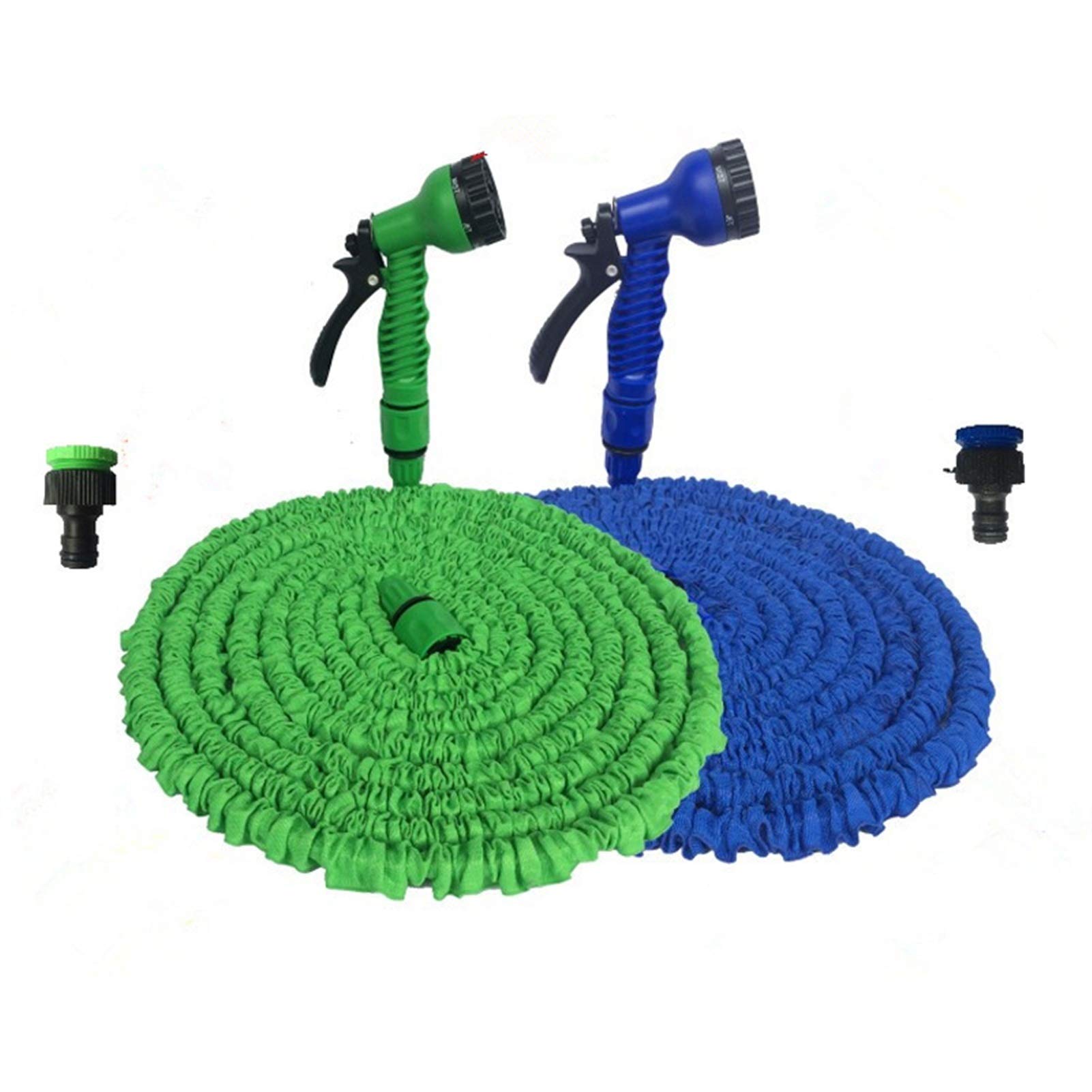 Expandable Magic Garden Hose with Spray Gun - 175ft Blue for Car Wash & Watering
