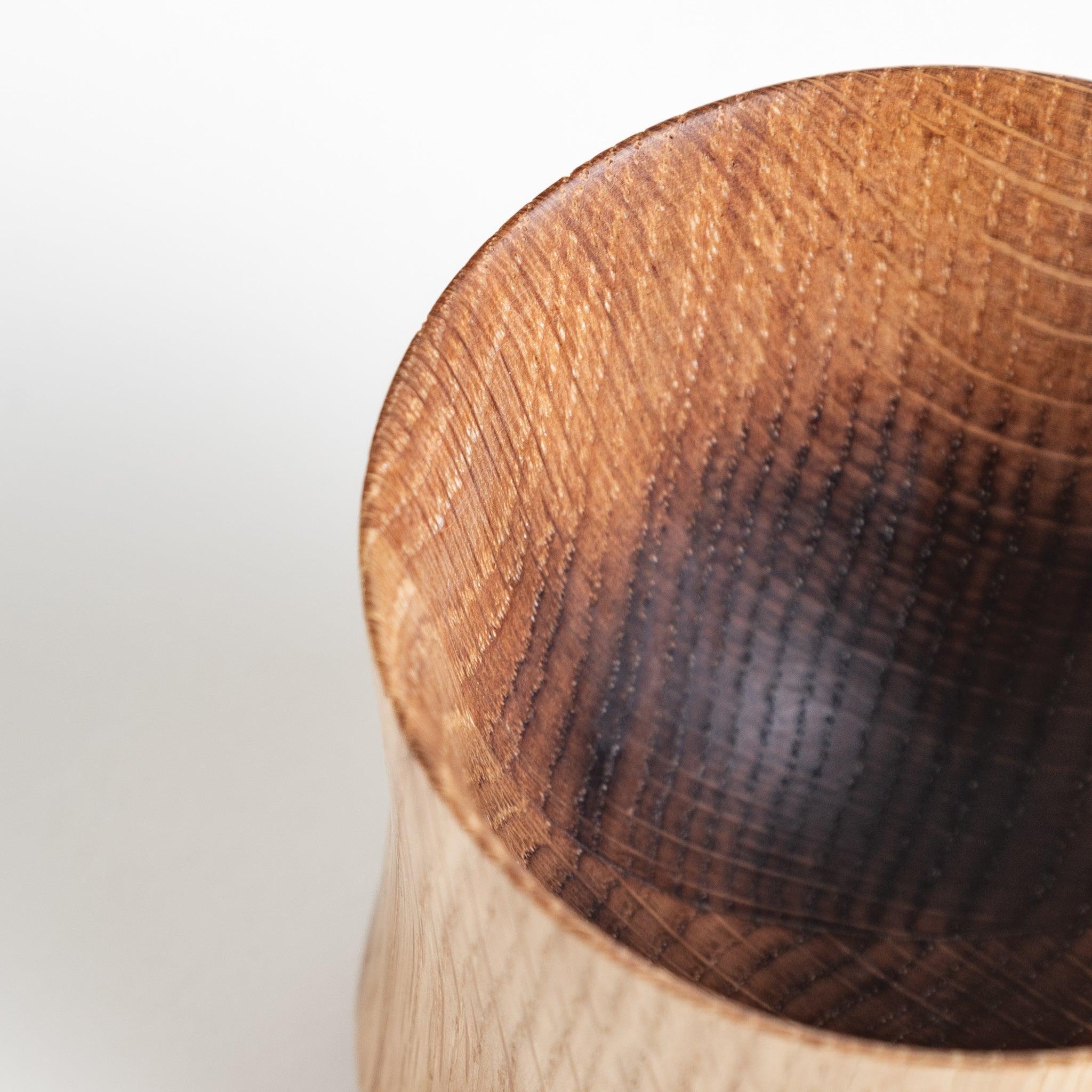 Handcrafted Mizunara Oak Whiskey Glass - Premium Japanese Wooden Tumbler for Bourbon, Scotch & Whiskey Tasting at Home or Bar