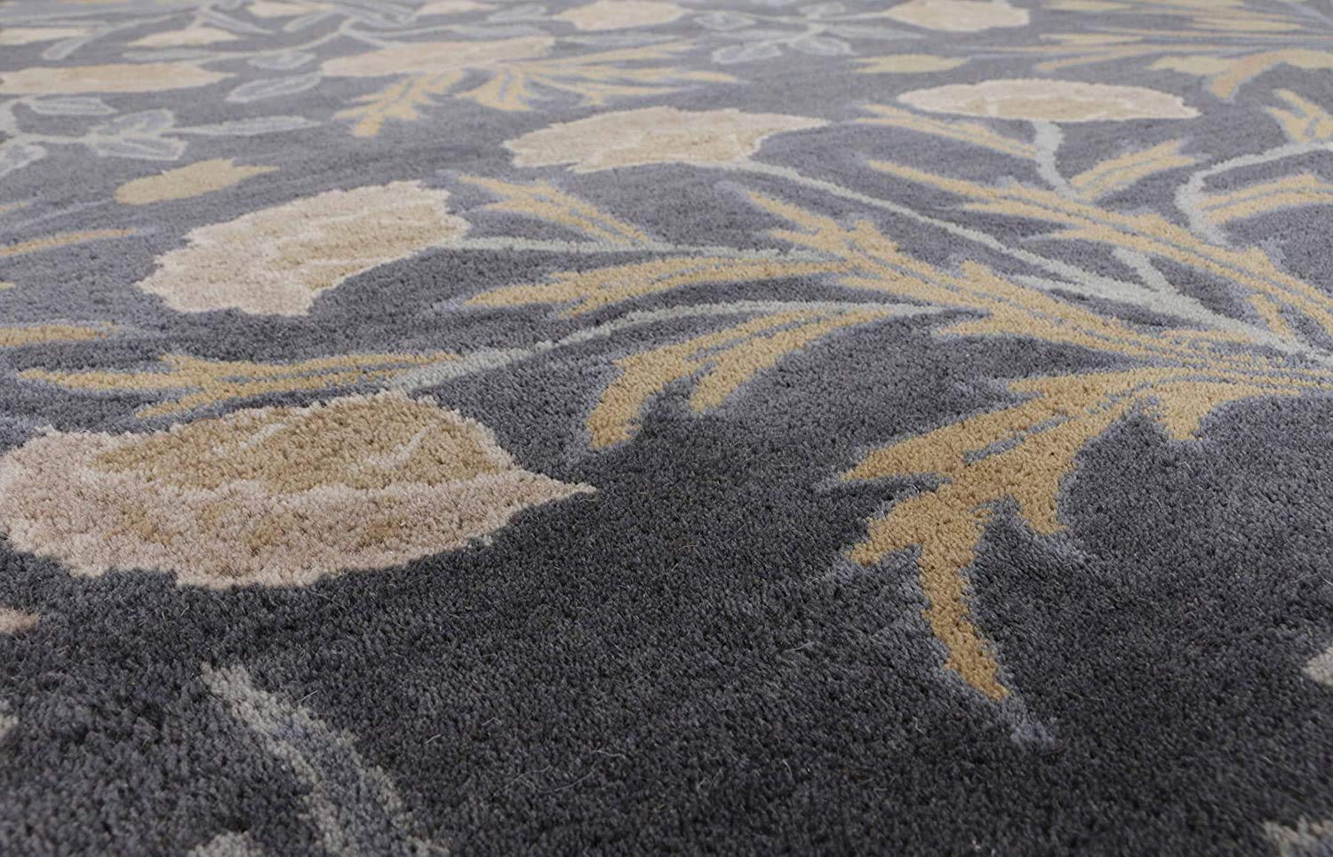 Premium Handmade ANNY Modern Tufted Wool Rug - Persian Traditional Design, 2.5'x8' Midnight Blue - Perfect for Living Room, Bedroom & Office Decor
