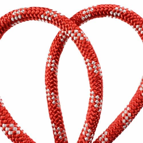 Red-3 2-in-1 Prusik Positioning Lanyard - 10FT Static Kernmantle Rope (1/2