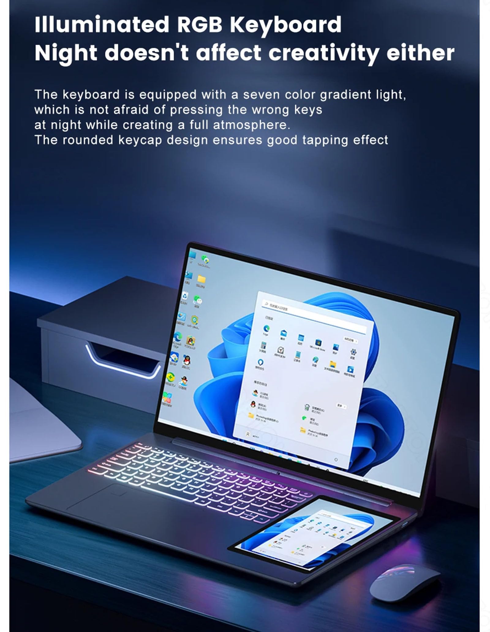 Tuofudun L10 Dual Screen Laptop - 15.6