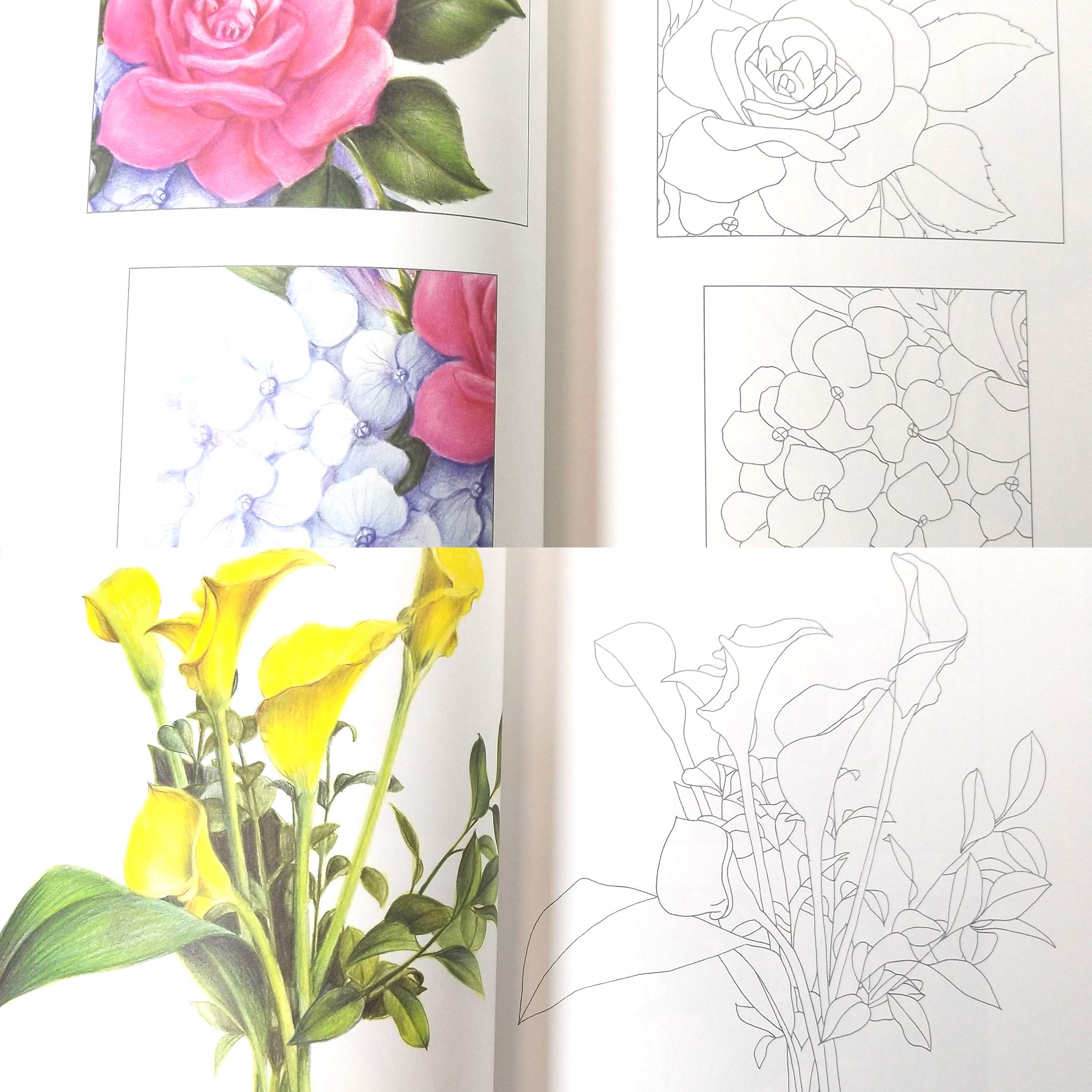 Botanical Art Coloring Book for Adults - Beautiful Bouquet Designs for Relaxation & Stress Relief | Easy to Follow Patterns | Perfect for Meditation, Art Therapy & Creative Hobbies