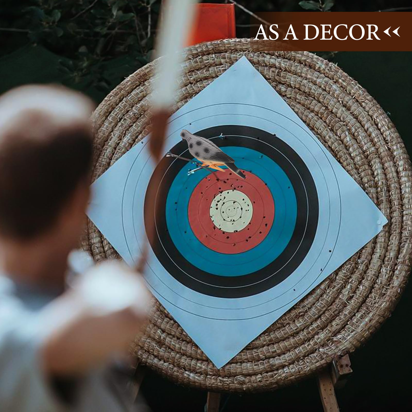 BESPORTBLE Foam Pigeon Target - Realistic Fake Dove Training Decoy for Shooting Practice | Durable & Lightweight Artificial Bird Target for Hunting, Archery, and Outdoor Sports