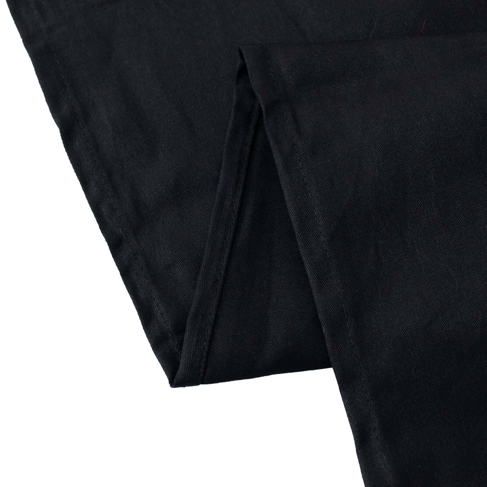 Premium 100% Cotton 60x102 Rectangle Tablecloth - Soft & Breathable Black Linen Table Cover for Dining, Parties, and Events - Washable & Wrinkle-Resistant