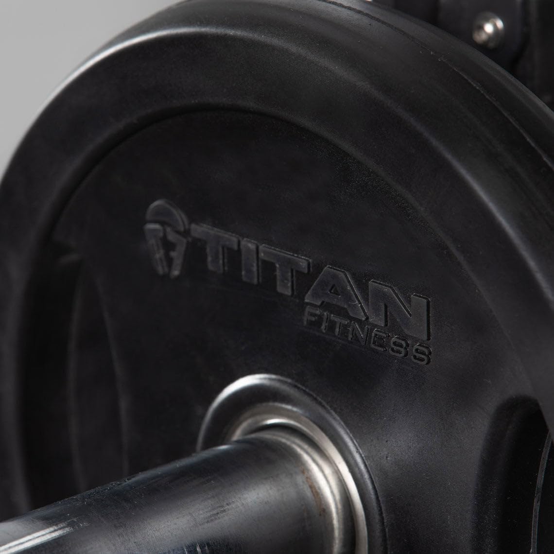 Titan Fitness Grip Plates - Cast Iron Rubber Coated Weight Plates for Strength Training & Home Gym Workouts | Perfect for Deadlifts, Squats & CrossFit