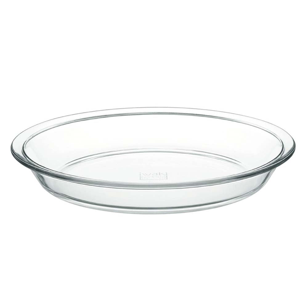 Iwaki Heat Resistant Glass Pie Plate - 9 Inch Oven Safe Baking Dish for Apple Pie, Quiche, Casserole - Perfect for Thanksgiving, Christmas & Family Gatherings