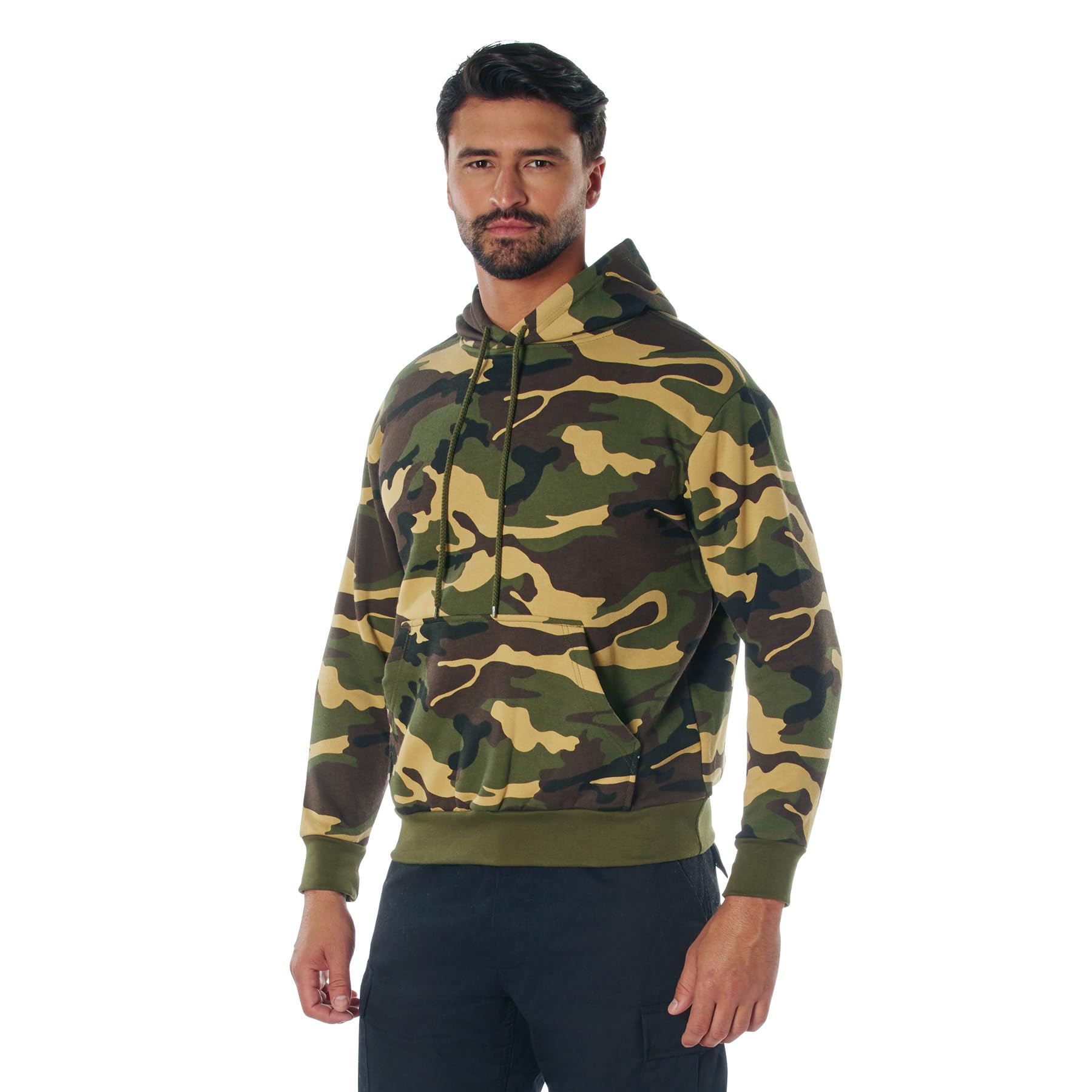 Rothco Pullover Hooded Sweatshirt - 男士保暖连帽卫衣，适合户外运动、露营、休闲日常穿着