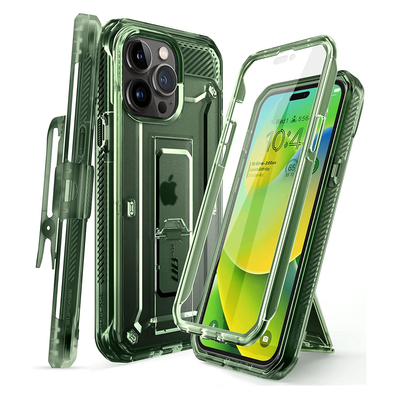 iPhone 14 Pro Max 6.7 Inch Unicorn Beetle PRO Rugged Case - Green Fog | Shockproof & Drop Protection | Perfect for Outdoor Adventures, Construction Work & Extreme Sports