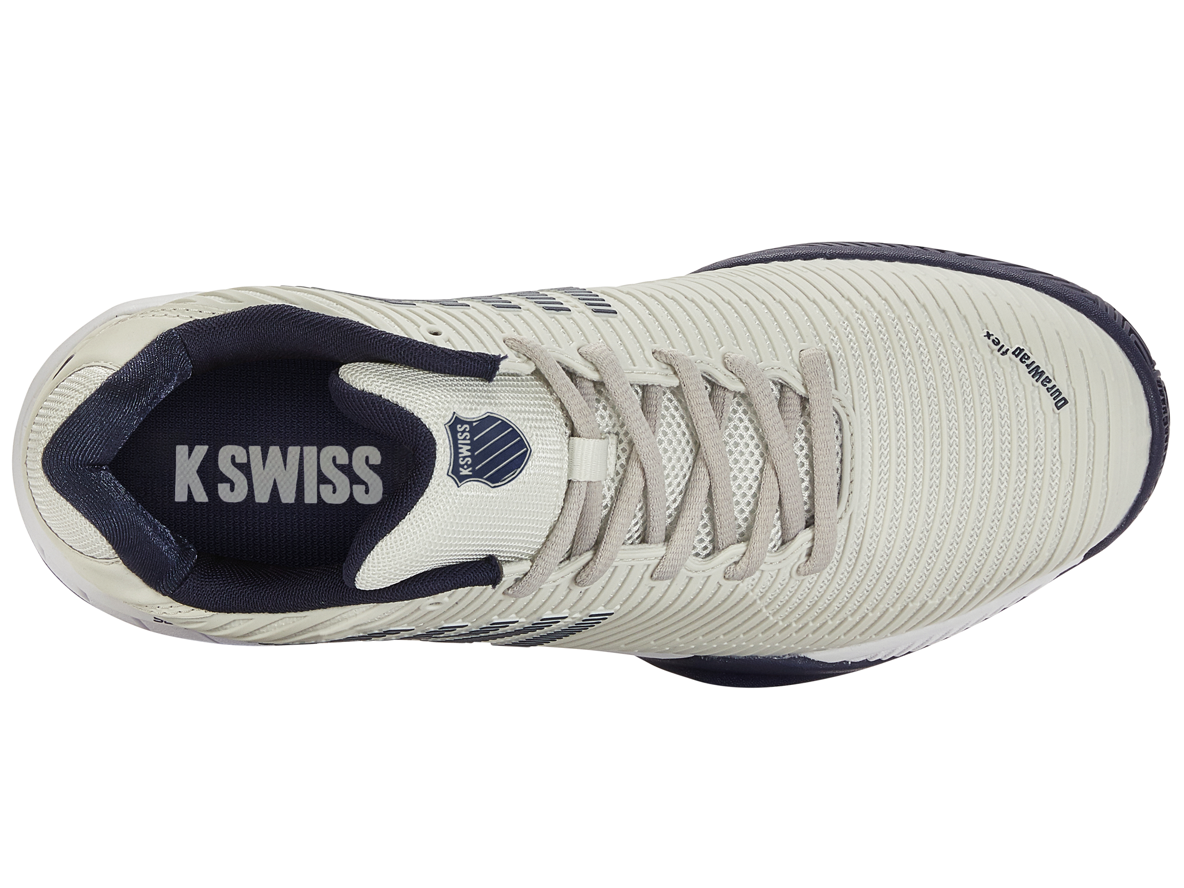 Hypercourt Express 2 2E Men's Tennis Shoes - Gray/White/Peacoat | Lightweight Cushioned Court Sneakers for Pickleball, Badminton & Casual Wear