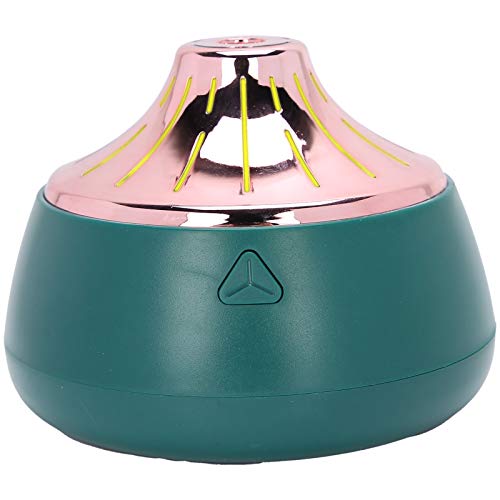 Mini Mist Maker 200mL USB Air Humidifier - Desktop Cool Mist Humidifier with Large Opening for Office, Study Room, Bedroom - Green & Rose Gold Color for Home & Workspace Aromatherapy