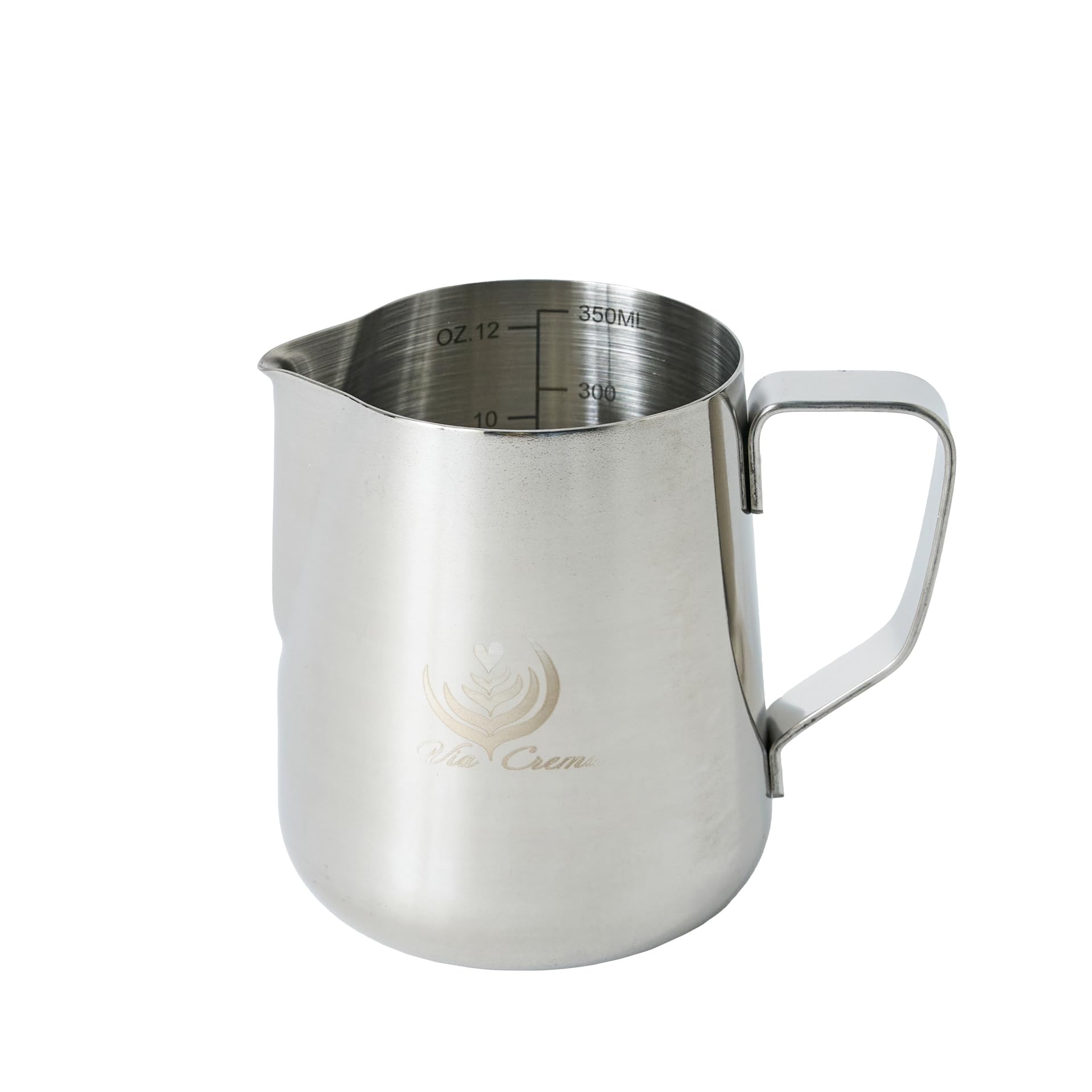 Premium Stainless Steel Milk Frother Pitcher for Coffee Machine - Barista Grade Milk Frothing Jug for Latte, Cappuccino & Hot Chocolate - Perfect for Home & Professional Coffee Shops