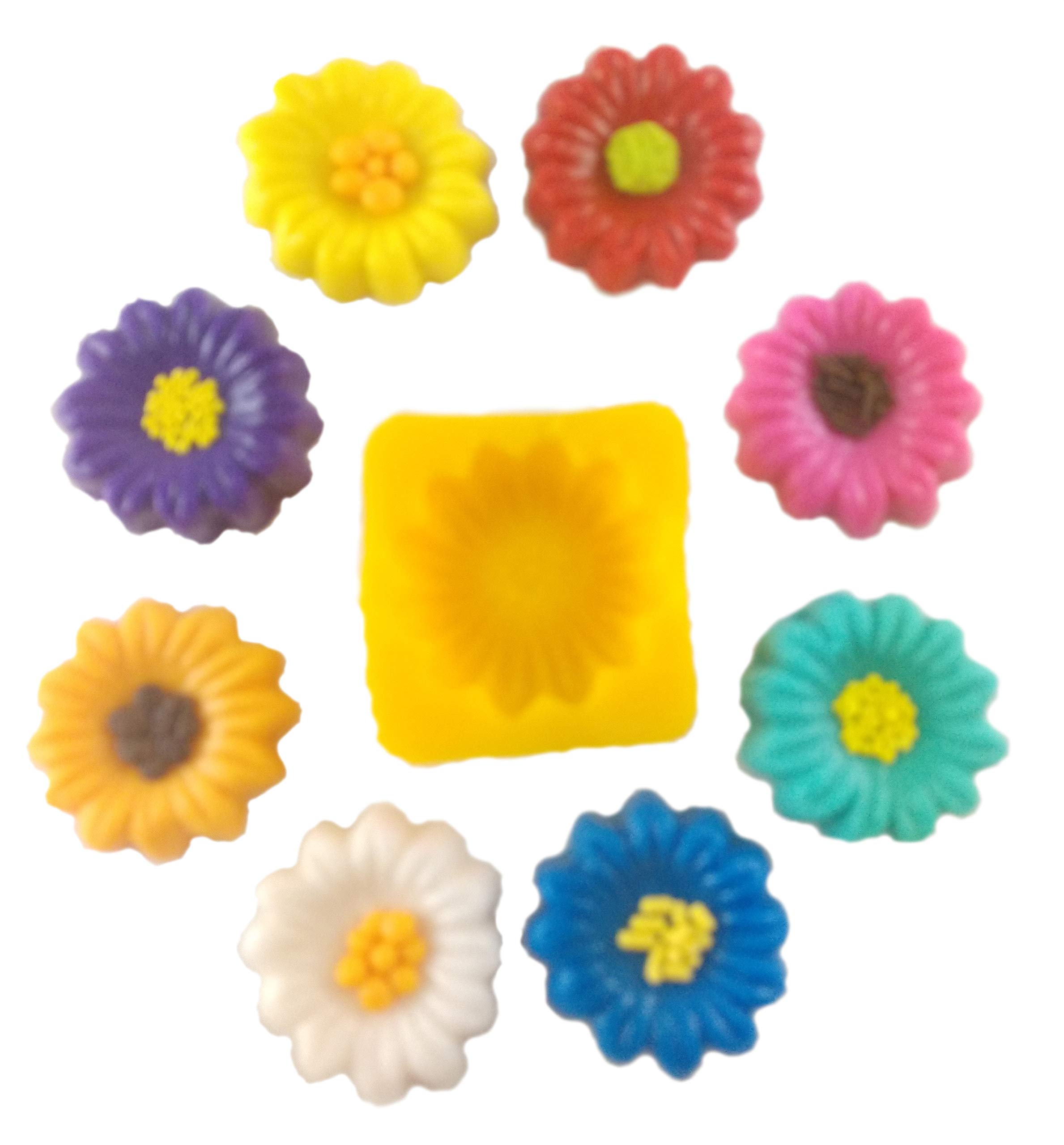 25-Cavity Daisy Silicone Mold for Baking & Candy Making - Cream Cheese Mints, Chocolate, Fondant, Gummy, Soap, Buttercream - Perfect for DIY Desserts, Party Treats & Home Crafts