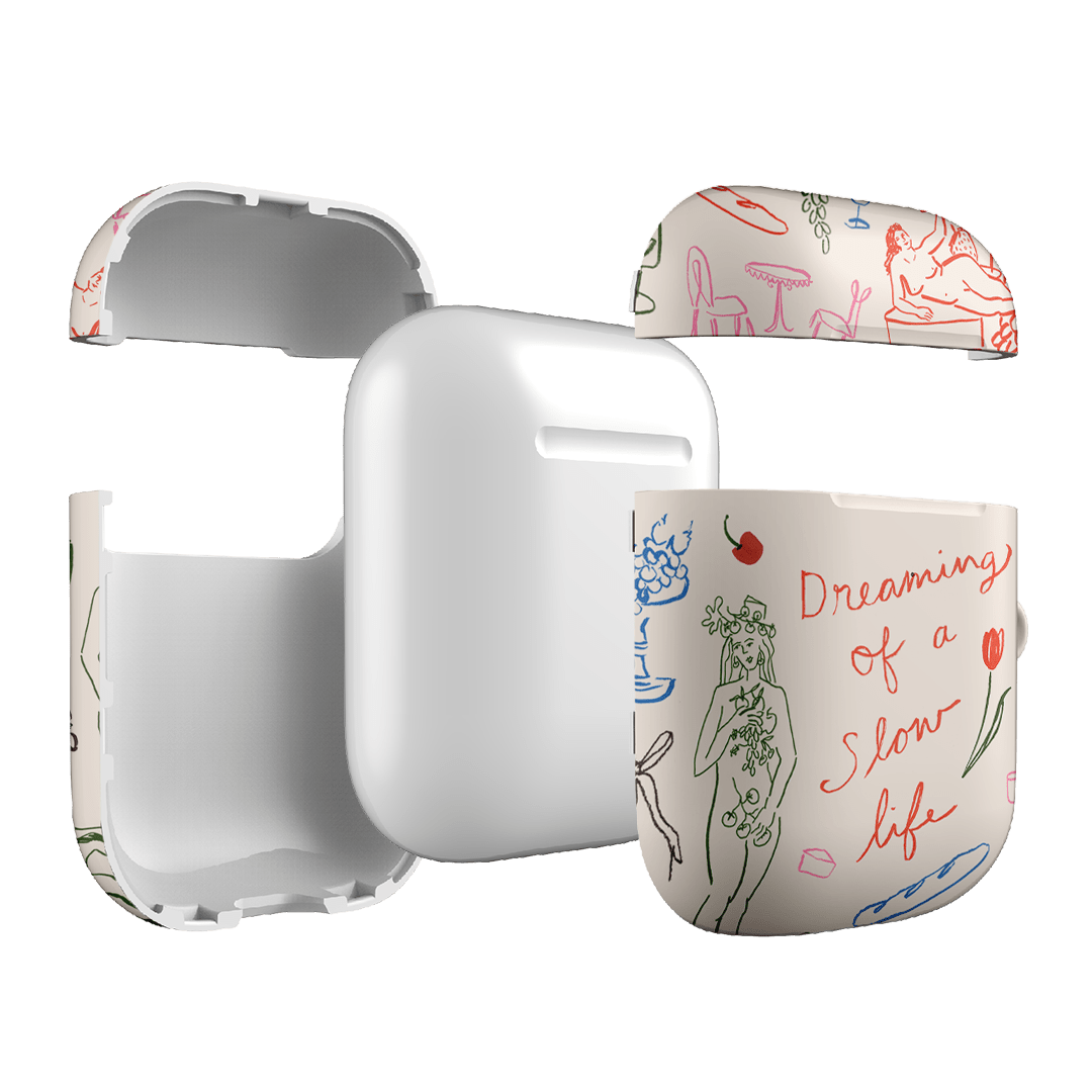 Muse Dreams AirPods Case - Stylish Protective Cover for AirPods 1/2/3 & Pro - Cute Aesthetic Design with Shockproof Protection - Perfect for Travel, Workouts & Everyday Use