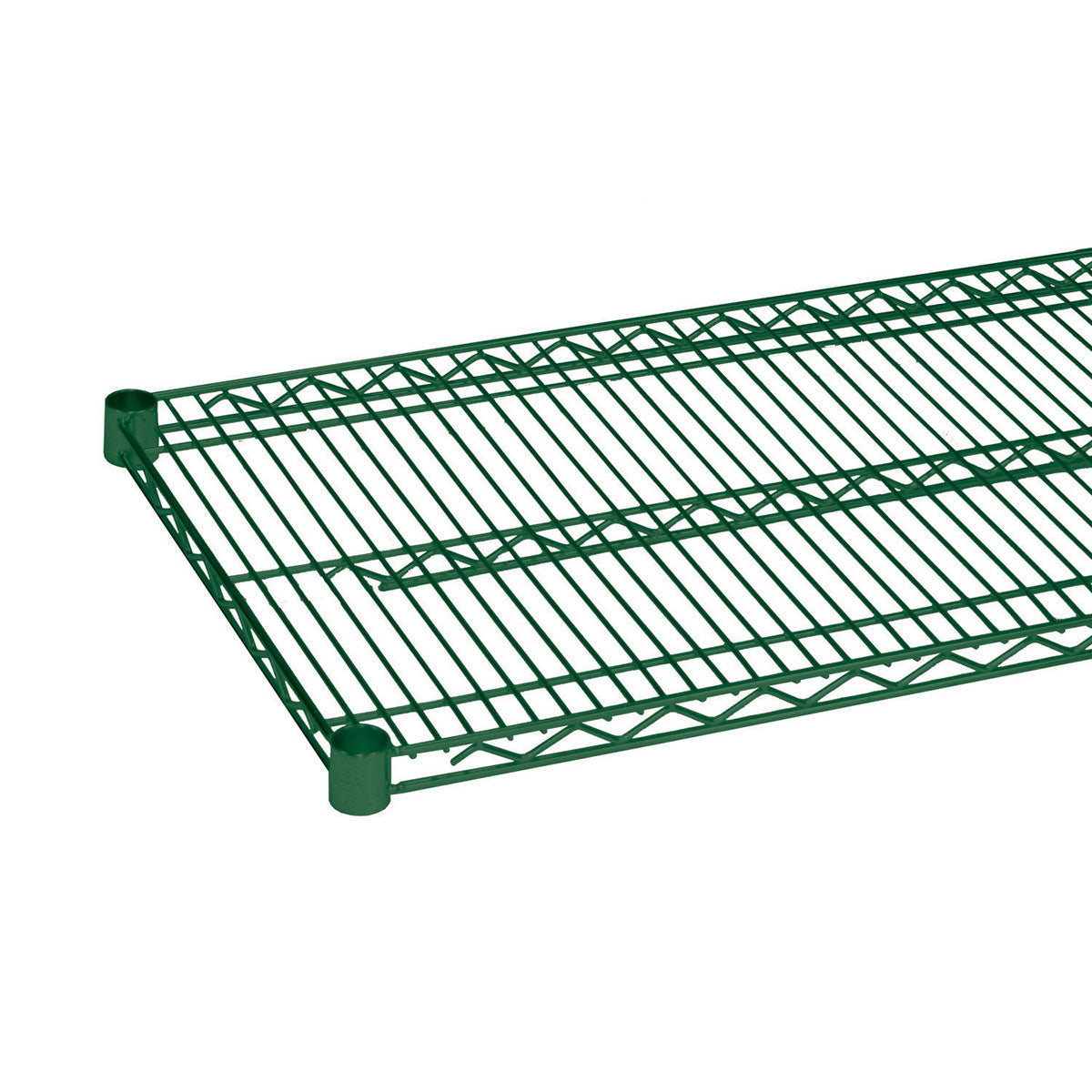Affordable 24 x 60 Inch Green Wire Shelving Unit - Heavy Duty Metal Storage Rack for Garage, Pantry, or Commercial Use