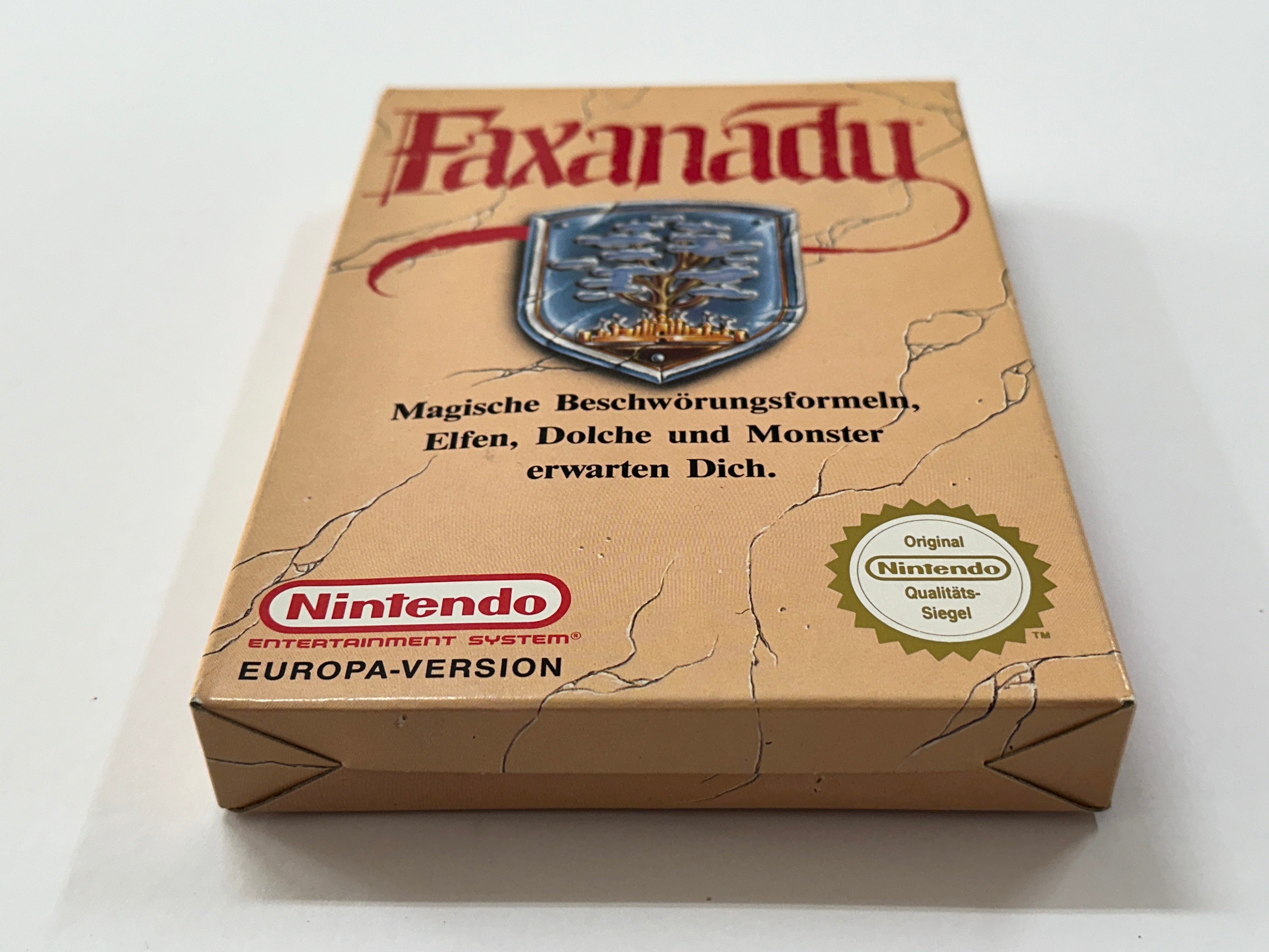 Faxanadu PAL B Complete In Box - Vintage Nintendo NES Game with Manual & Box - Perfect for Retro Gaming Collectors & Enthusiasts