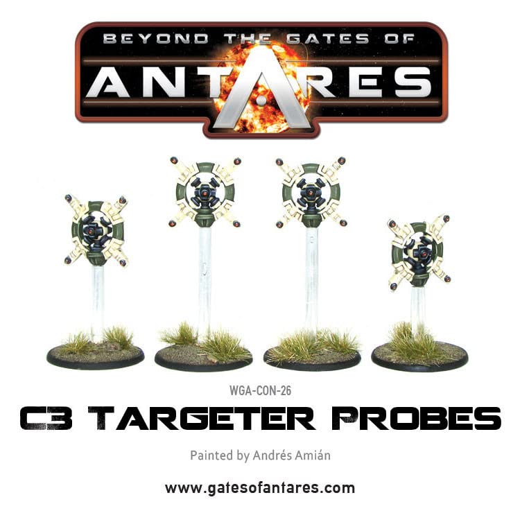 Warlord Games Beyond The Gates of Antares Concord C3 Targeter Probes - Sci-Fi Tabletop Miniatures for War Gaming & Strategy Battles