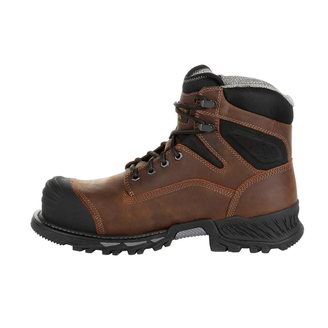 Rumbler Composite Toe Waterproof Work Boots for Men - Safety Shoes for Construction, Hiking & Outdoor Work | Slip Resistant & Comfortable