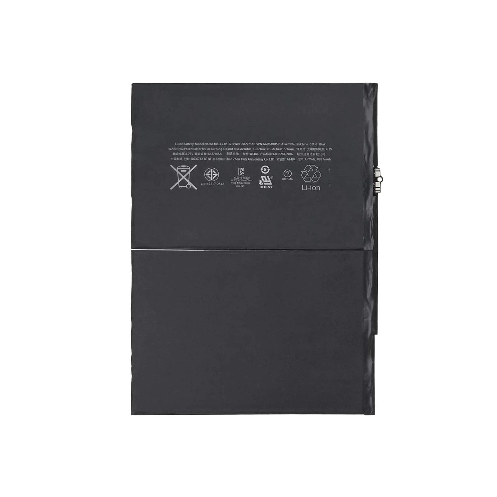 Original A1484 iPad 5 & iPad Air Battery Replacement - Compatible with A1474/A1475 iPad Mini & Air Models MD785LL/A MF532LL/A (6712-6700) - Perfect for Home, Office & Travel Use