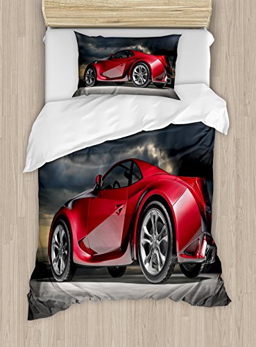 Red Grey Black