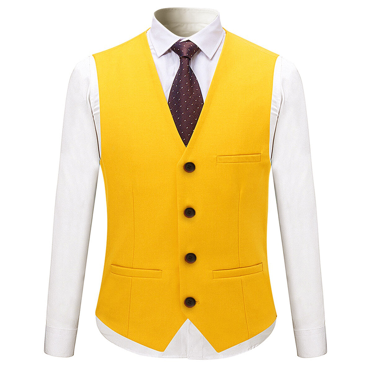 3-Piece Slim Fit Solid Color Formal Suit Jacket for Men - Elegant Wedding & Business Attire - Perfect for Weddings, Proms, and Office Events