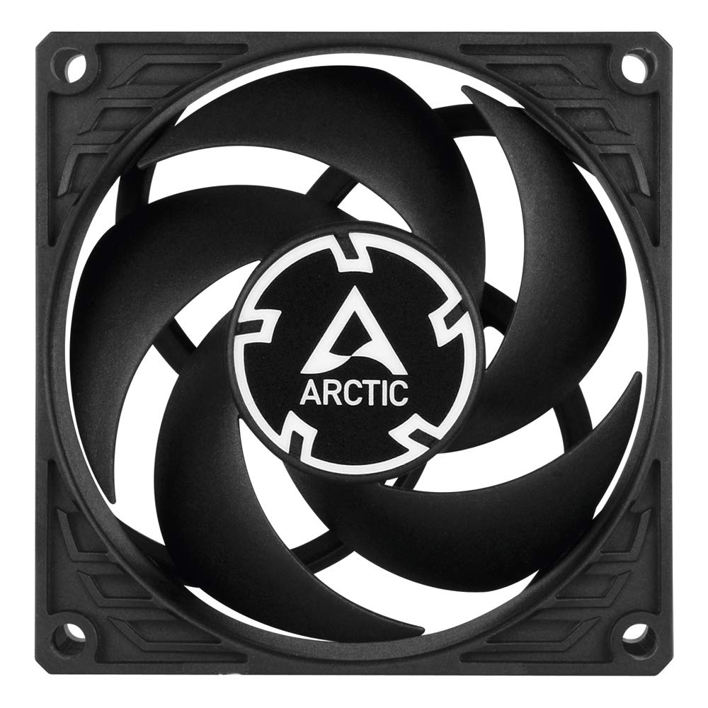 ARCTIC P8 (5 Pack) - 80mm High Performance PC Case Fan, Pressure-Optimized Cooling, Ultra Quiet 3000 RPM Motor - Black | Perfect for Gaming PCs, Workstations & Server Cooling