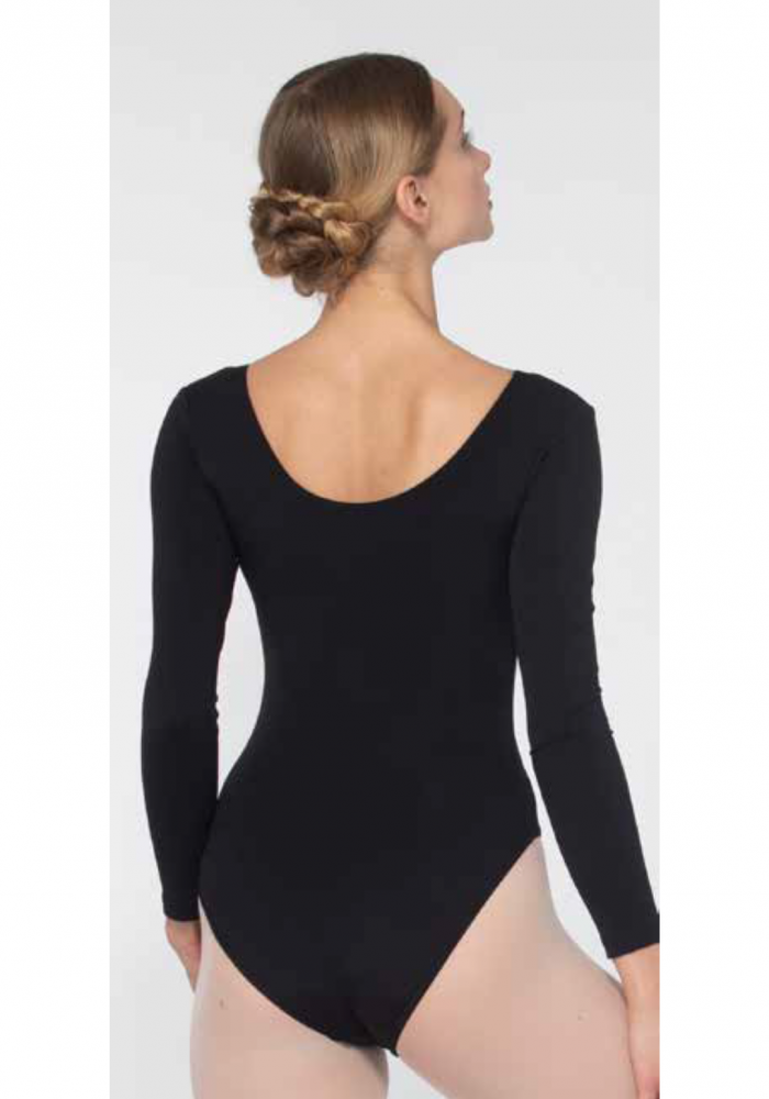 DLD03M Essential Long Sleeve Girls Leotard - Ballet Dance Gymnastics Leotard for Toddler & Kids - Stretchy Comfortable Performance Wear for Dance Class, Recital & Practice