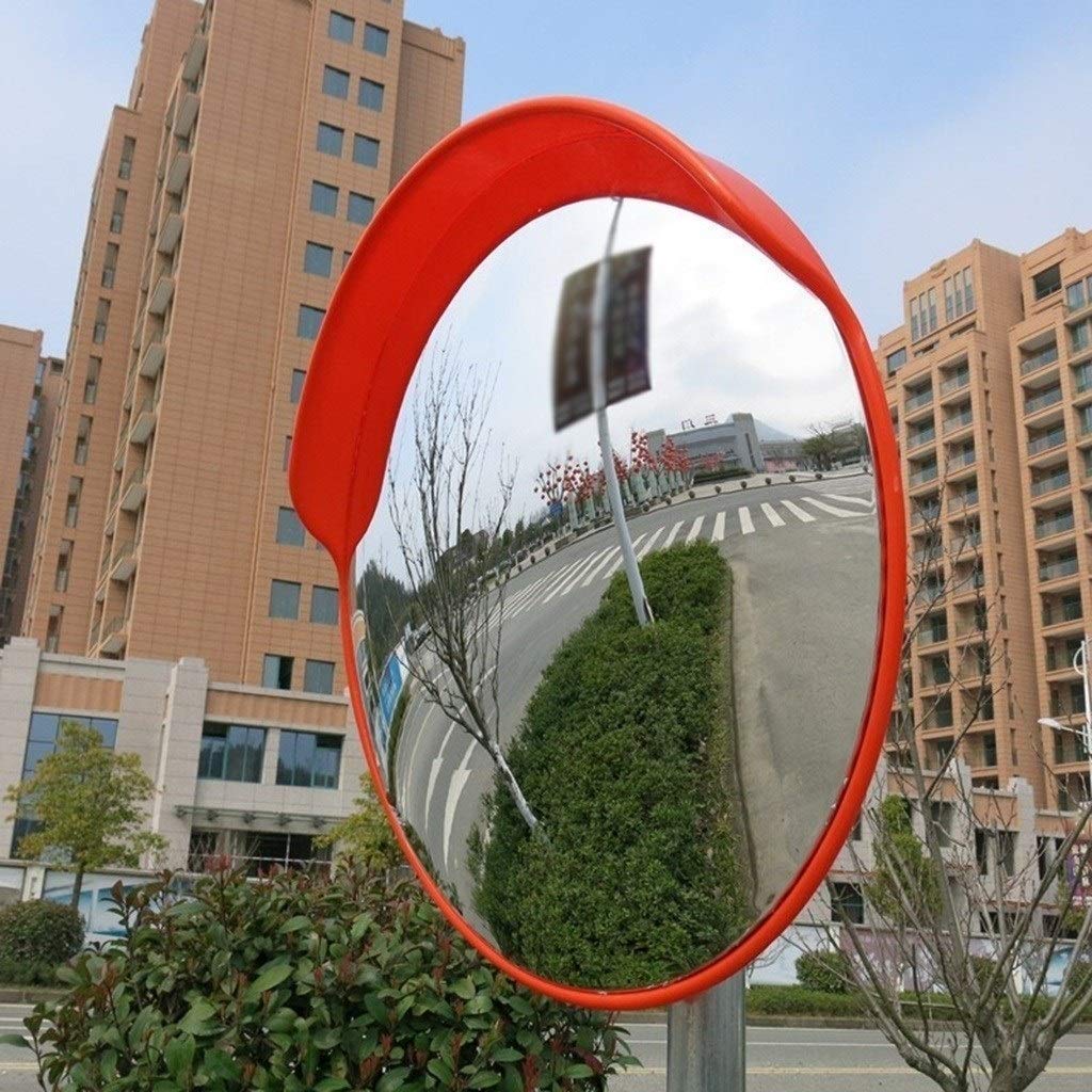 45cm Anti-Theft Convex Security Mirror for Parking Garage & Supermarkets - Blind Spot Safety Mirror with Undistorted View - Perfect for Warehouse, Driveway, and Retail Store Surveillance