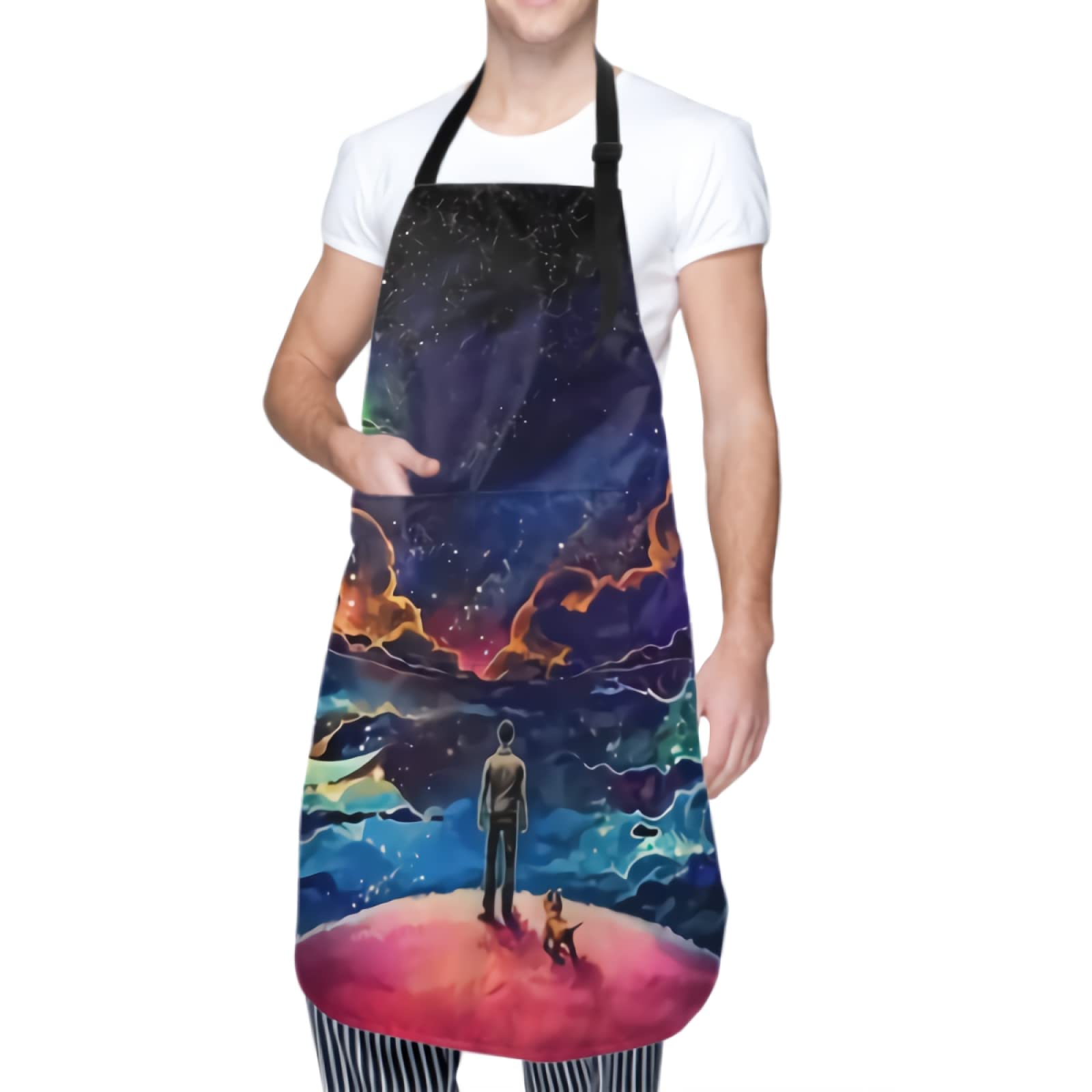 Adjustable Neck Unisex Kitchen Bib for Cooking, Baking & Gardening - Adult Size - Perfect for Messy Cooking, BBQ, and DIY Projects