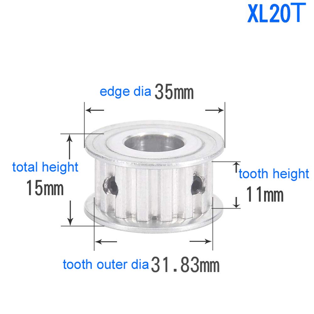 XL 20 Teeth 14mm Bore 11mm Tooth Width 1/5