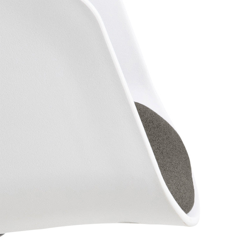 LIDAN Ergonomic Office Chair - Adjustable Height, Swivel & Rolling - White & Black - Perfect for Home Office, Gaming & Workspace Comfort