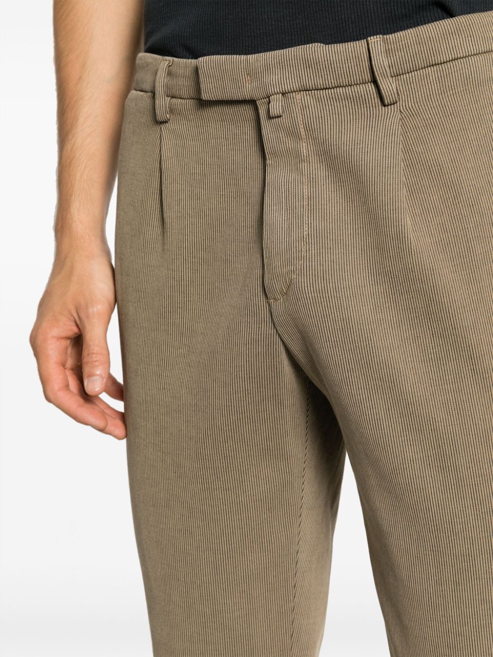 Briglia Women's Casual Beige Trousers - Comfortable High Waist Pants for Work, Office & Everyday Wear