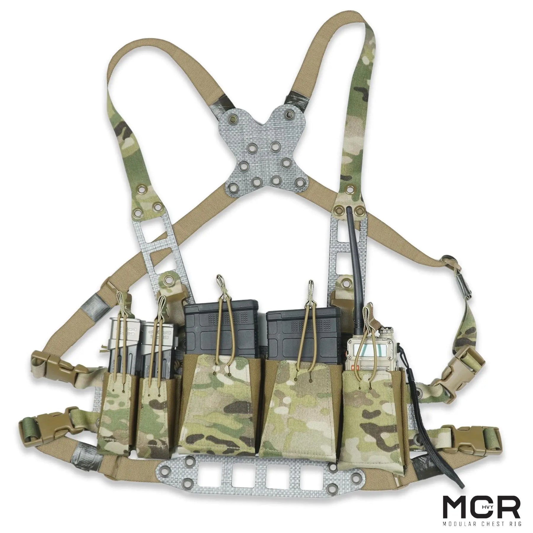 GBRS Group Modular Chest Rig Kit - Tactical Molle Vest for Military & Outdoor Use | High-Quality Made in USA Gear for Airsoft, Hunting & Range Training