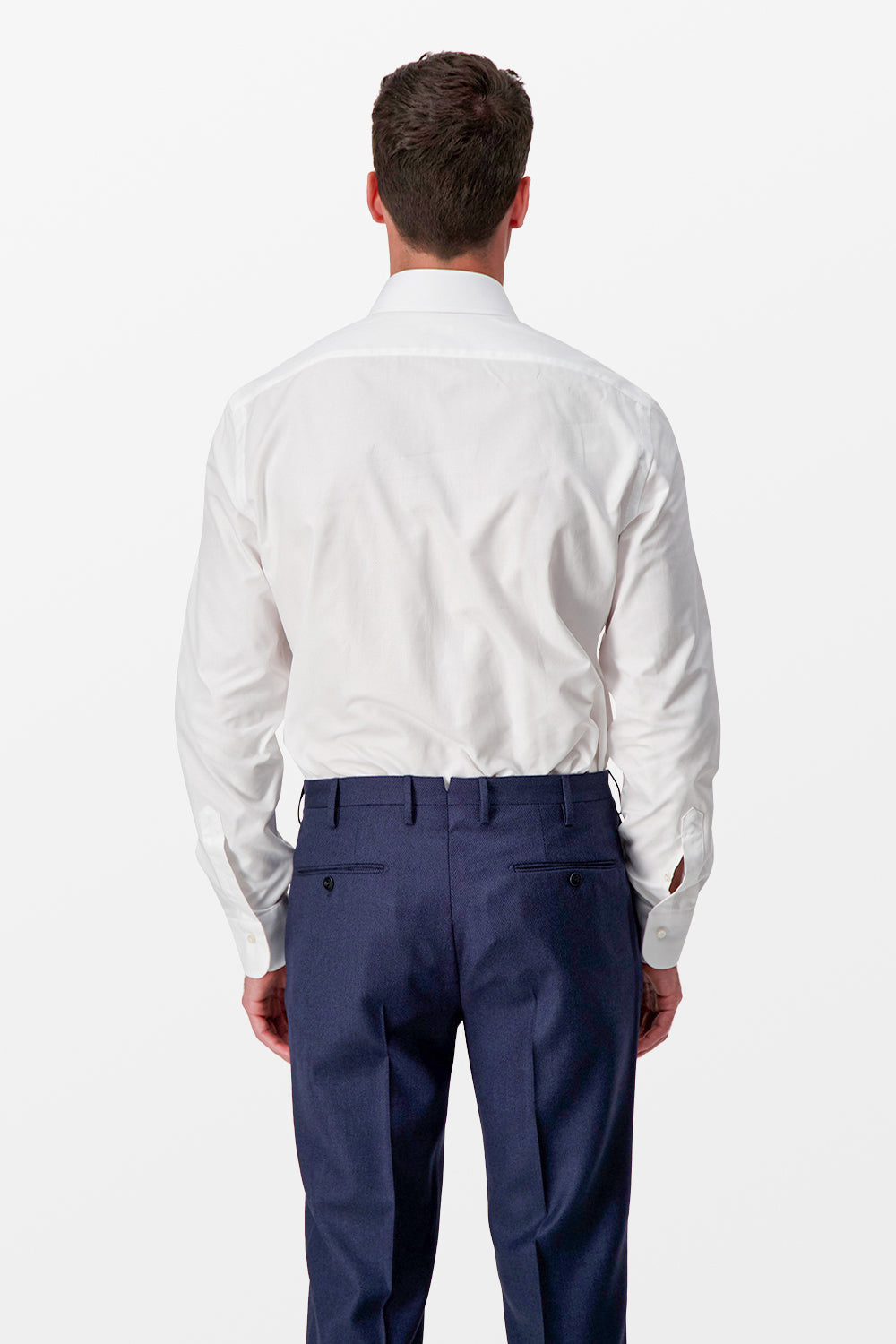 Barba Napoli White Classic Dress Shirt for Men - Premium Cotton Formal Wear for Business & Special Occasions