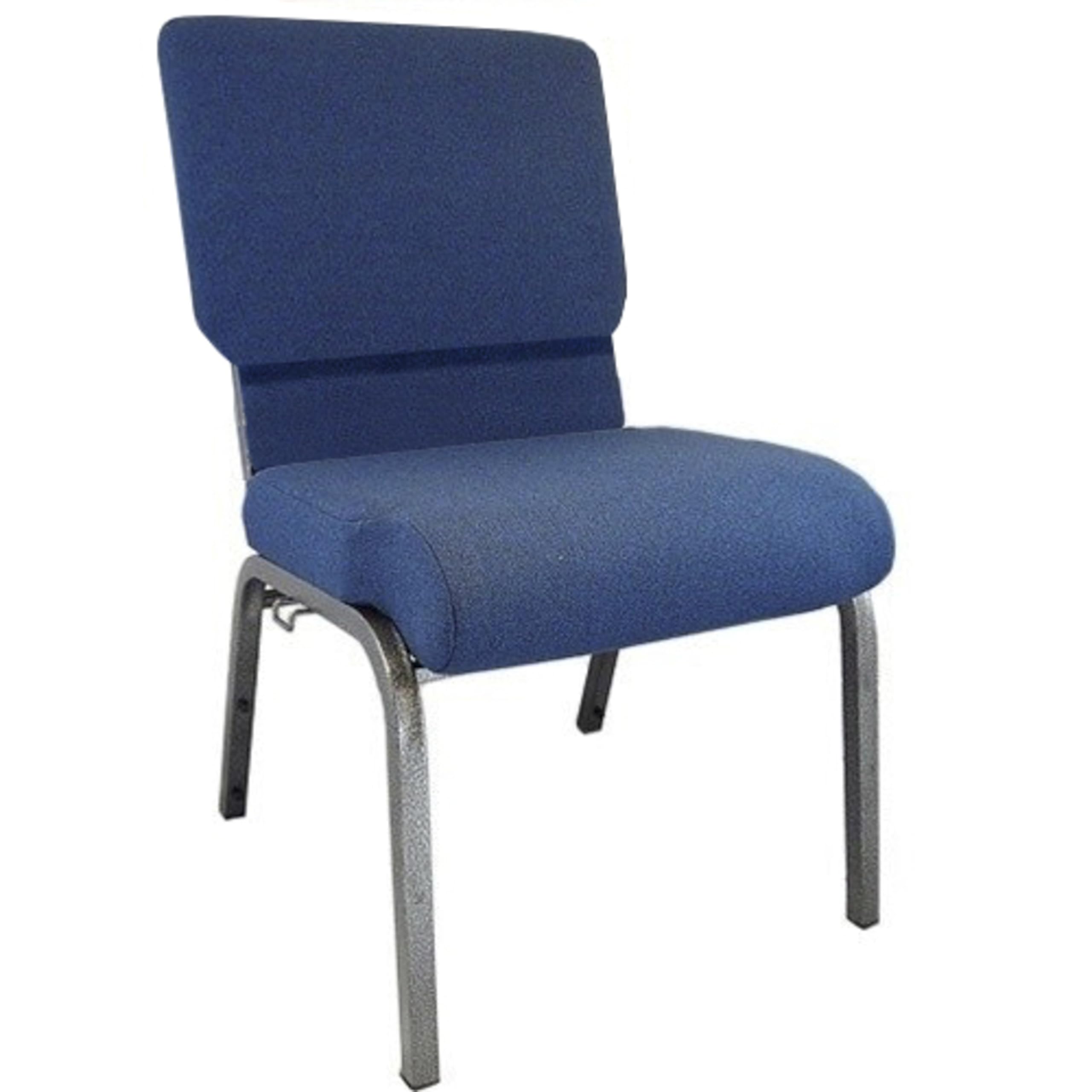 EMMA + OLIVER Navy Blue Church Chair 20.5 Inch Wide - Perfect for Weddings, Events & Church Seating