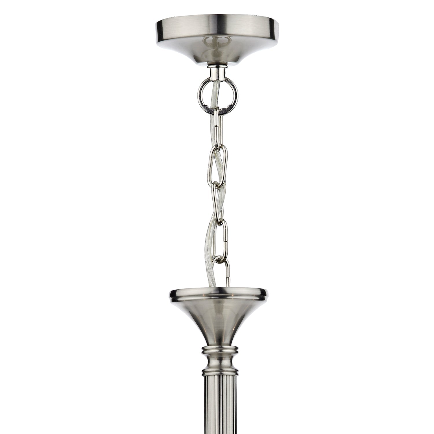 Ambassador 5/8Lt Dual Mount Light Fixture - Antique Brass & Satin Chrome Finish for Ceiling or Wall Lighting - Perfect for Living Room, Bedroom, or Hallway Decor