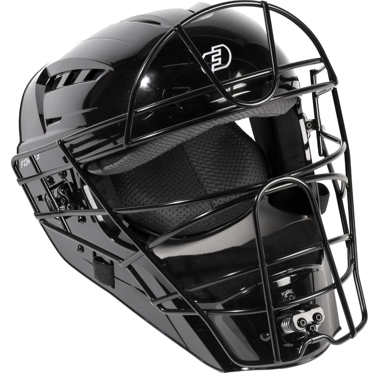 FORCE3 XS3® PRO Catchers Helmet - NOCSAE Certified Gloss Finish Baseball Catcher's Mask for Youth & Adult Players - Perfect for Games, Training & Safety Protection