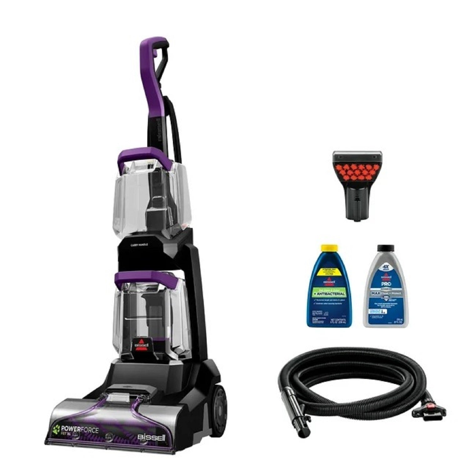 BISSELL Homecare 3748 PowerForce Pet XL Upright Carpet Cleaner for Pet Hair & Stains - Heavy Duty Deep Cleaning for Carpets, Rugs & Upholstery - Perfect for Pet Owners & Home Cleaning